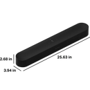 Sonos Beam Soundbar - (Kutu Hasarlı)
